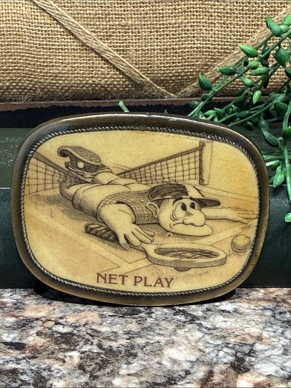 Vintage NET PLAY Buckle - Picture 5 of 5